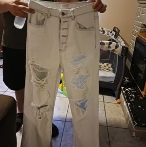 Vibrant M.i.u distressed flare Jeans size 11 (w29)